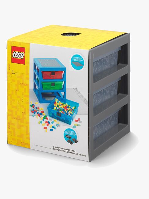 LEGO Opbevaring 3 Kasser, Dark Grey