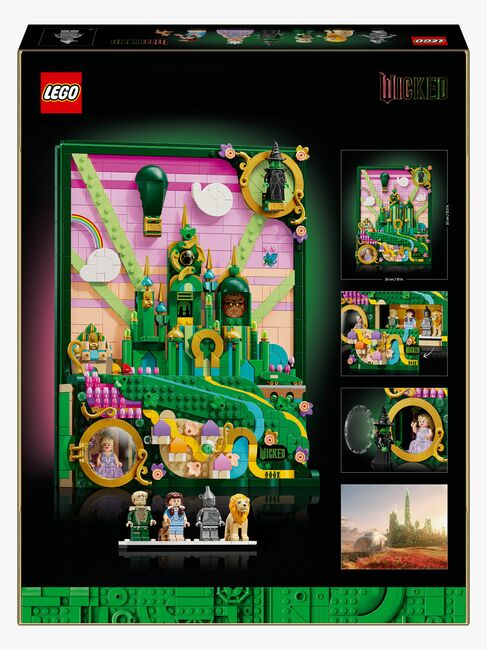 LEGO Wicked 75685 Emerald City-vægkunst