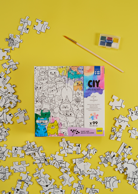 Peliko CIY Puslespil med Vandfarver 99 Brikker Blandet Udvalg