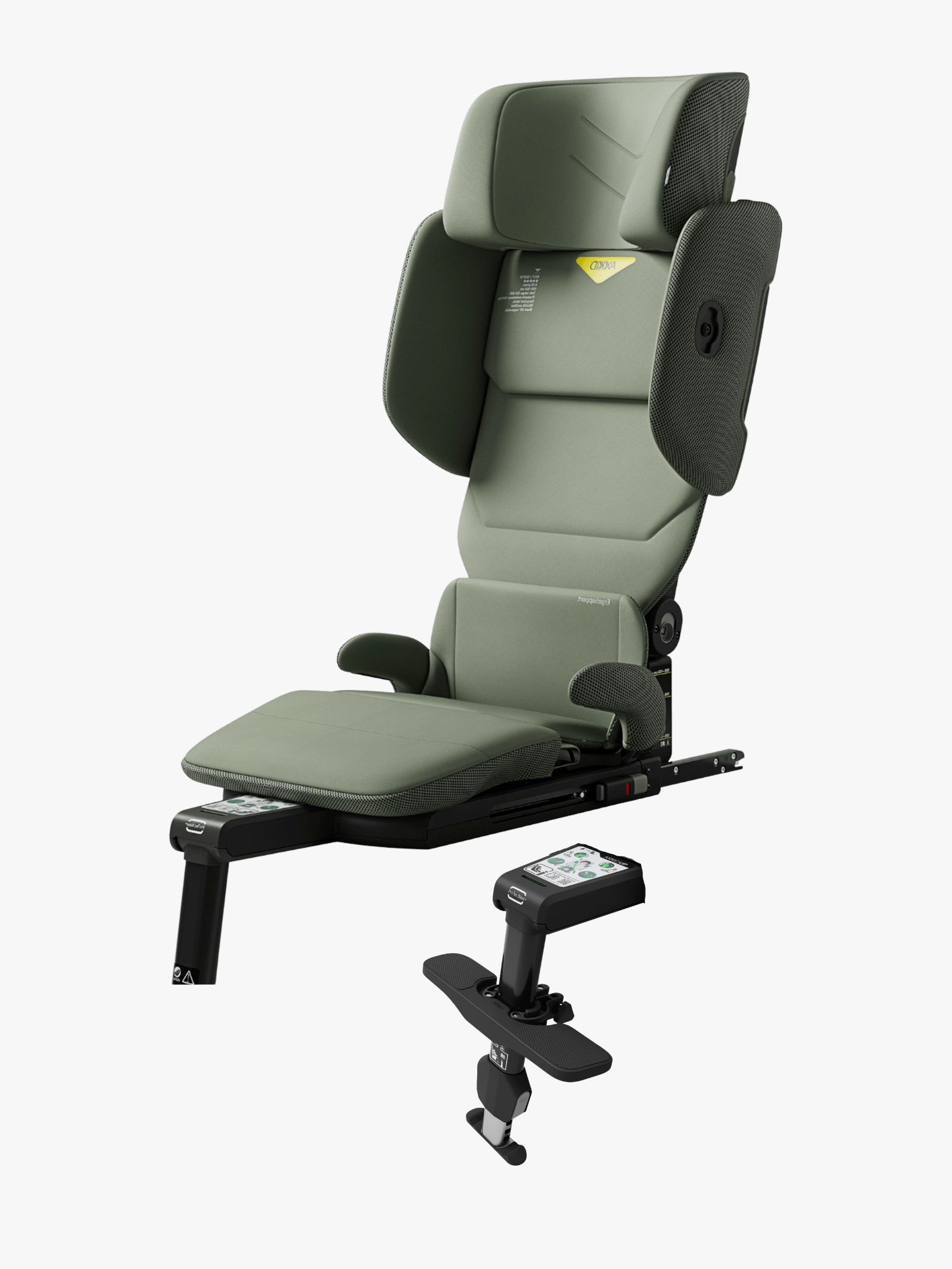 Axkid Up Autostol Inkl. Fodstøtte, Nordic Bloom Green