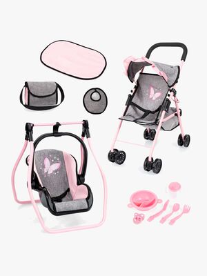 Bayer Design Dukkevogn Buggy Sæt, Grey