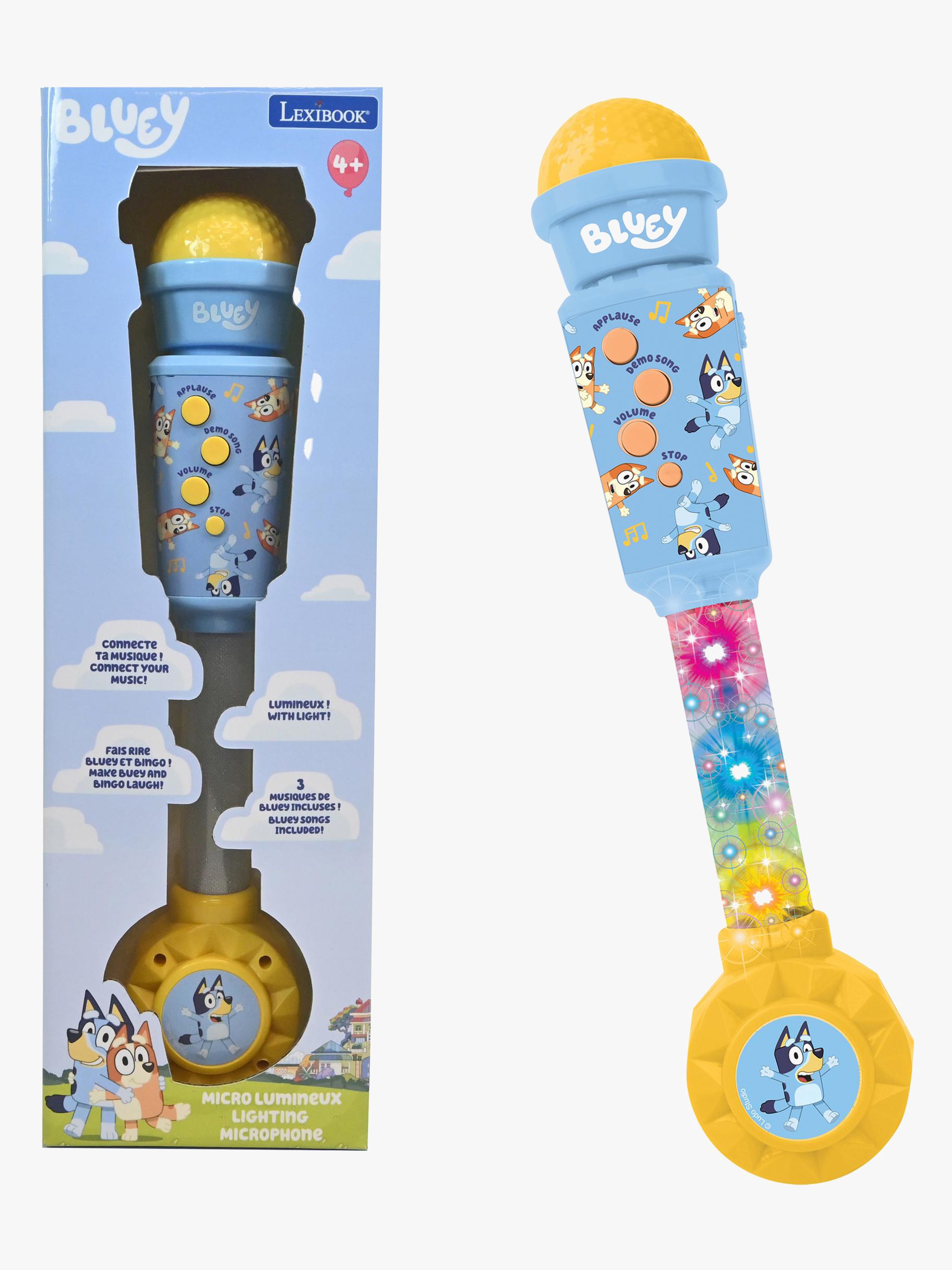 Bluey Mikrofon Med Højttaler Og Lyseffekter