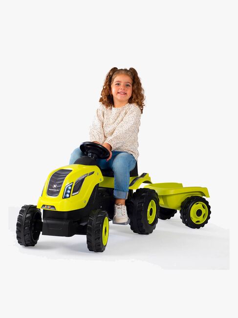 Smoby  Farmer Traktor XL + Trailer, Grøn