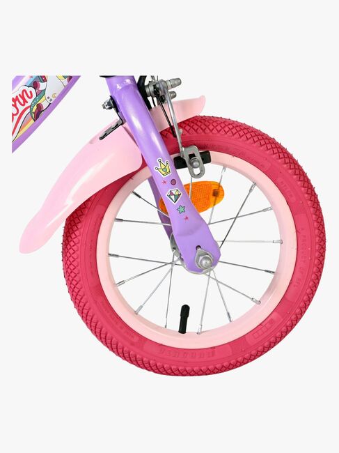 Volare Unicorn Cykel 12 Tommer, Lilla
