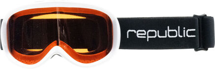 Republic Goggle R650 Junior Skibriller, White 