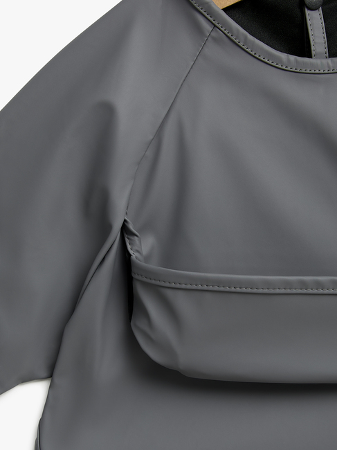 Beemoo CARE Bib  Langærmet Hagesmæk, Dark Grey