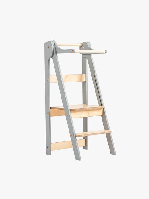 Duck Woodworks Sammenklappeligt Læringstårn, Grå