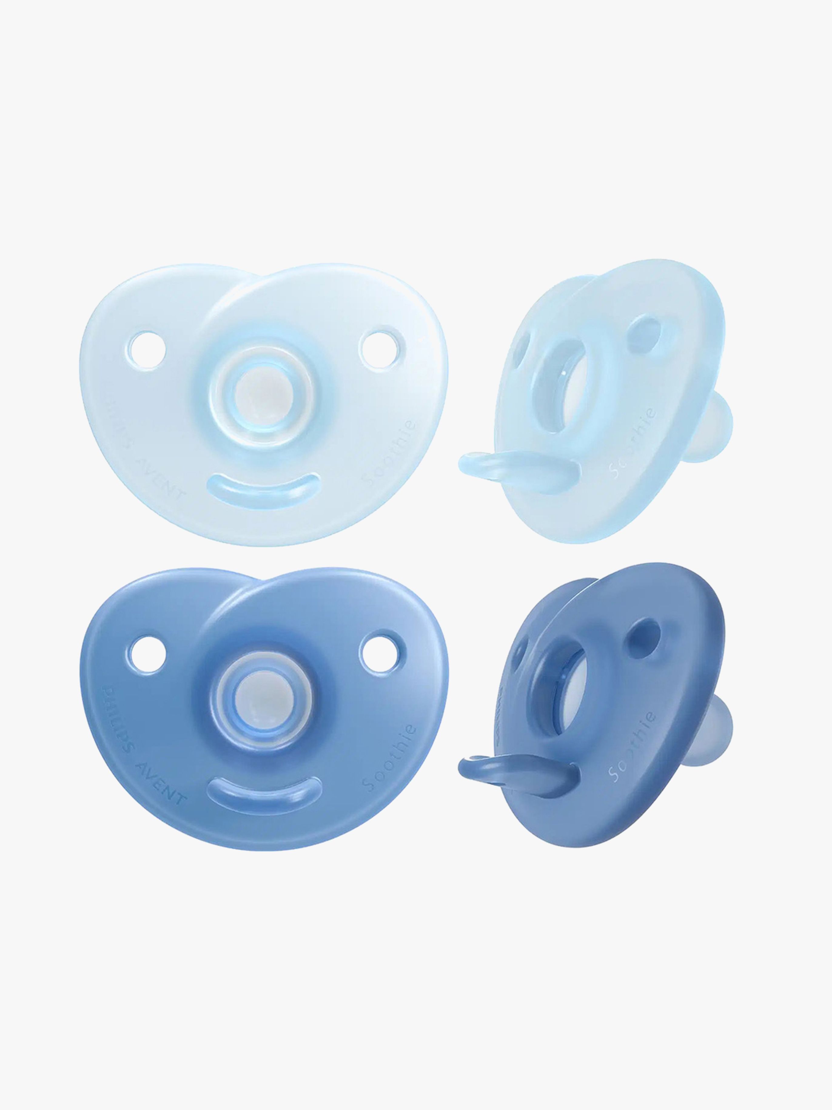 Philips Avent Soothie-sut 0-6 m 2-pak, Lyseblå