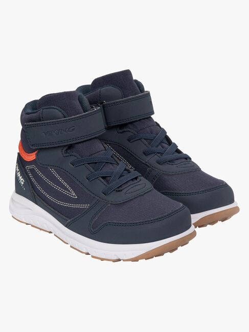 Viking Hovet Mid 1V WP Sneakers, Navy