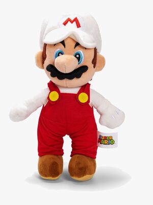Super Mario Bamse Fire Mario 30 cm