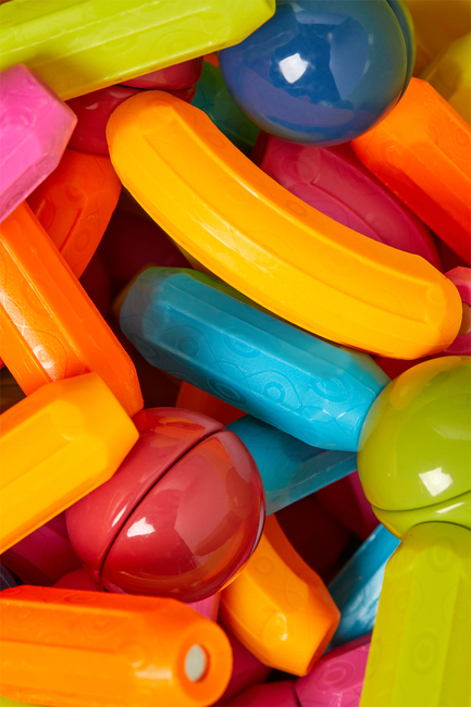 Fippla Store Magnetiske Byggeklodser 124 Stk