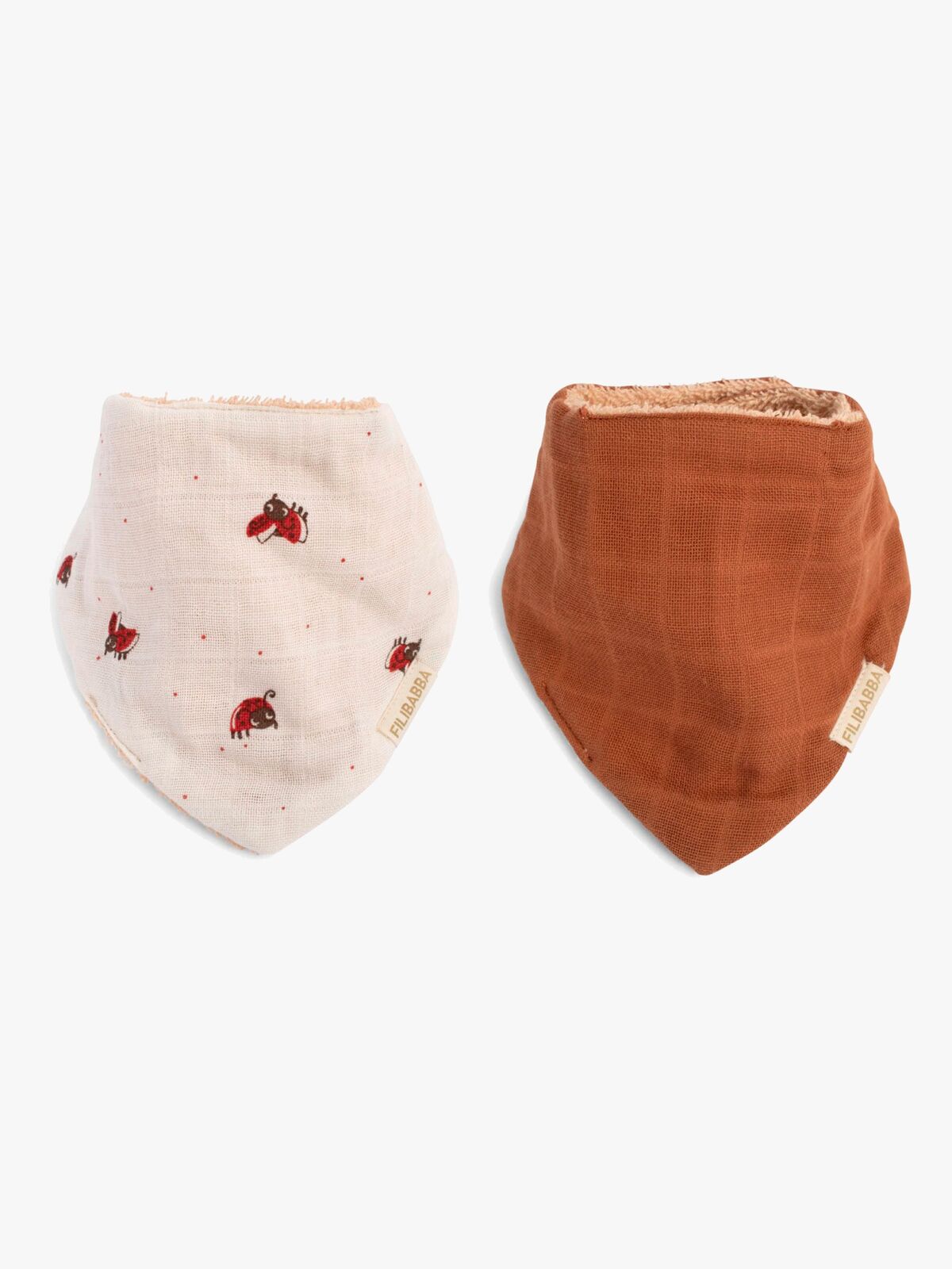 FILIBABBA Bandana Savlemække 2-pak, Lucky/Amber Brown