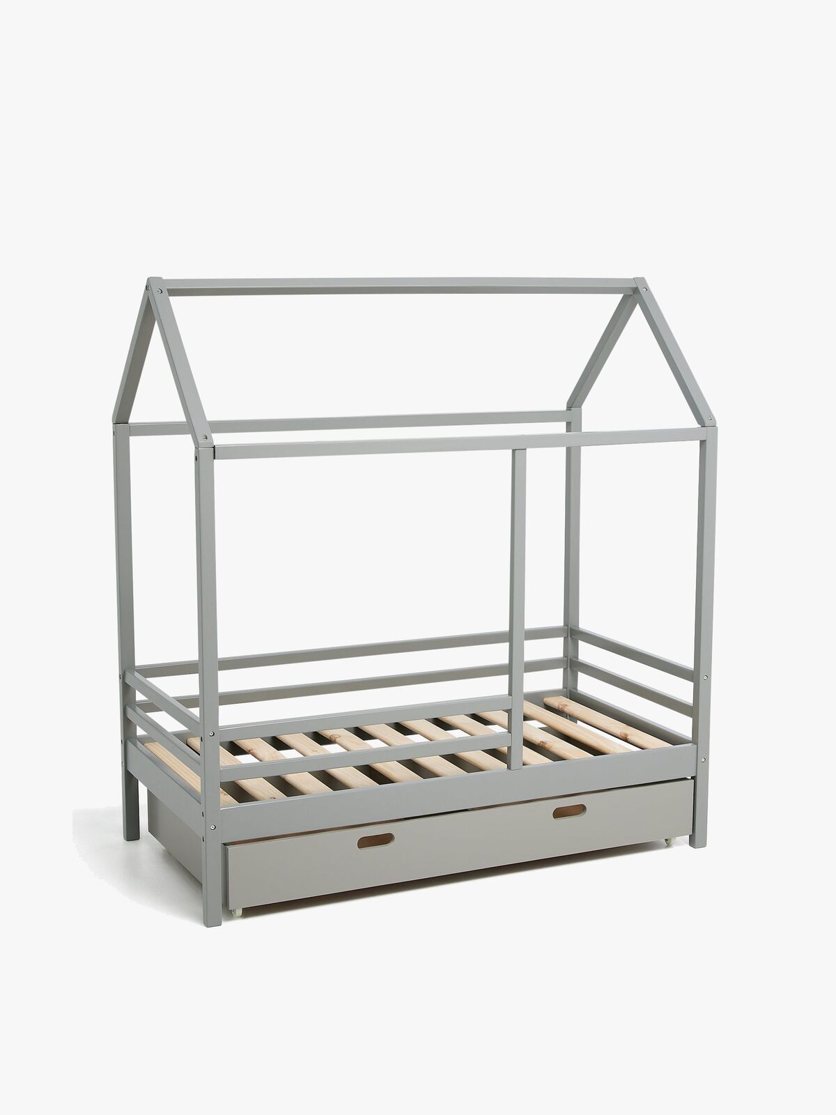 Minitude Nordic Jax Juniorseng 70x140 inkl. Sengeskuffe, Grå