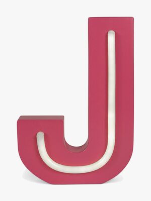 POPP Bogstavslampe J, Lyserød