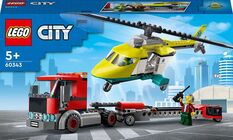 LEGO City Great Vehicles 60343 Redningshelikopter-transporter