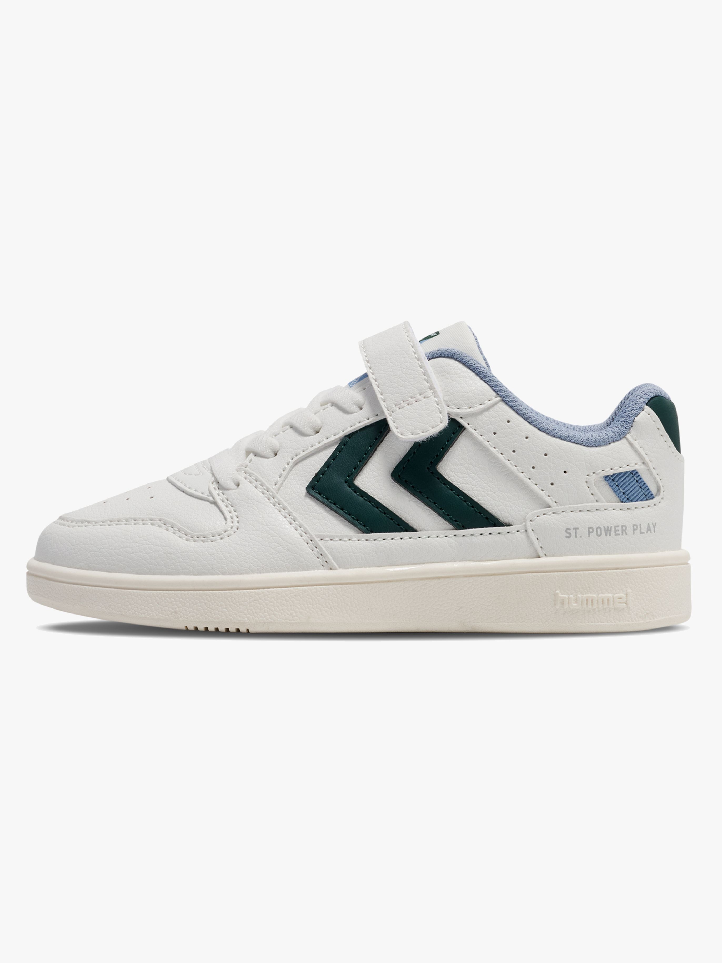Hummel St Power Play Jr Sneakers, White/Green, 32