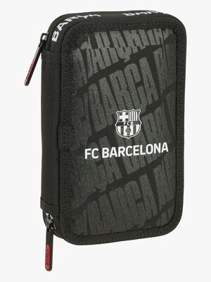 F.C.Barcelona  Fyldt Dobbelt Penalhus 29 Dele, Sort