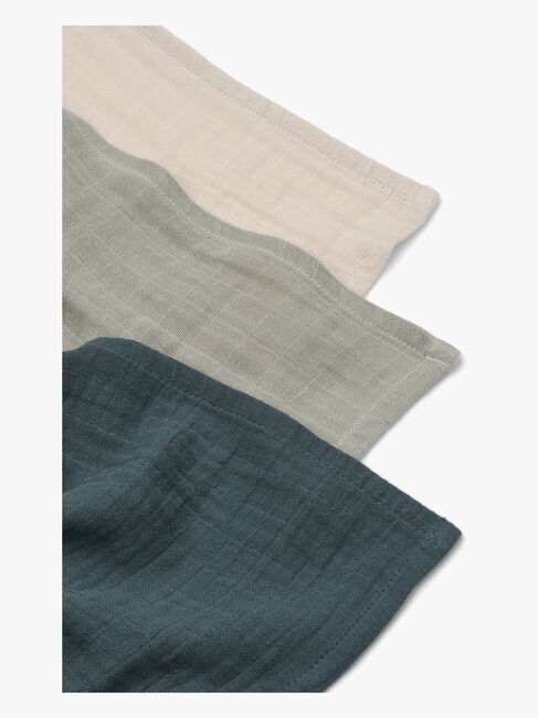 LIEWOOD Lewis Tæppe/ Stofble i Musselin 3-pak, Dove Blue