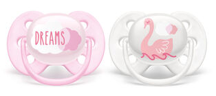 Philips Avent Ulta Soft Soother Sut 0-6 mdr., Lyserød