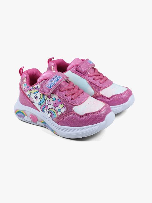 Unicorn Blinkende Sneakers, Fuxia S8010268SJB03-0025-4775_3a.jpg