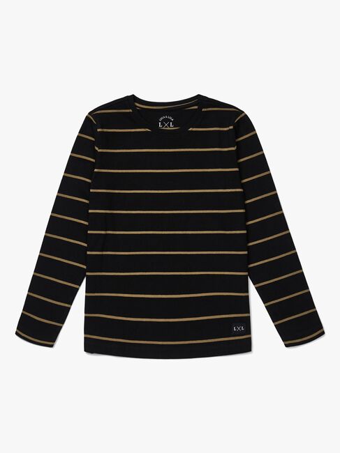 Luca & Lola Abel Langærmet T-Shirt 2-pak, Black/Stripes
