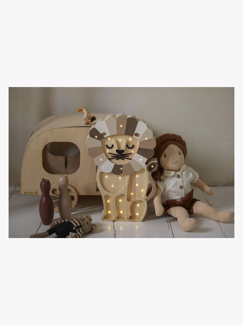 Little Lights Lampe Løve, Cappuccino