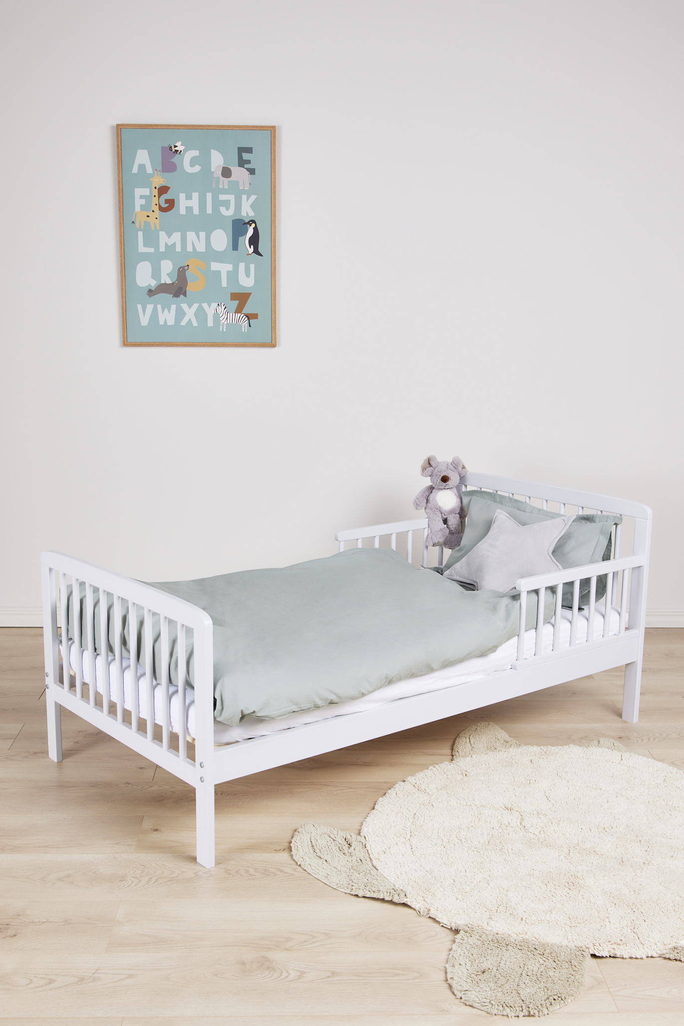 JLY HEAVEN Juniorseng MEYA 70x140, Lysegrå, Børnesenge