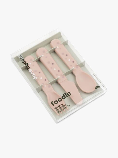 Done By Deer Foodie Bestik Happy Dots, Pink