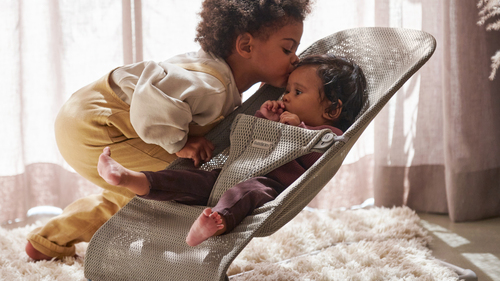 BabyBjörn Bliss Skråstol Mesh, Grey Beige