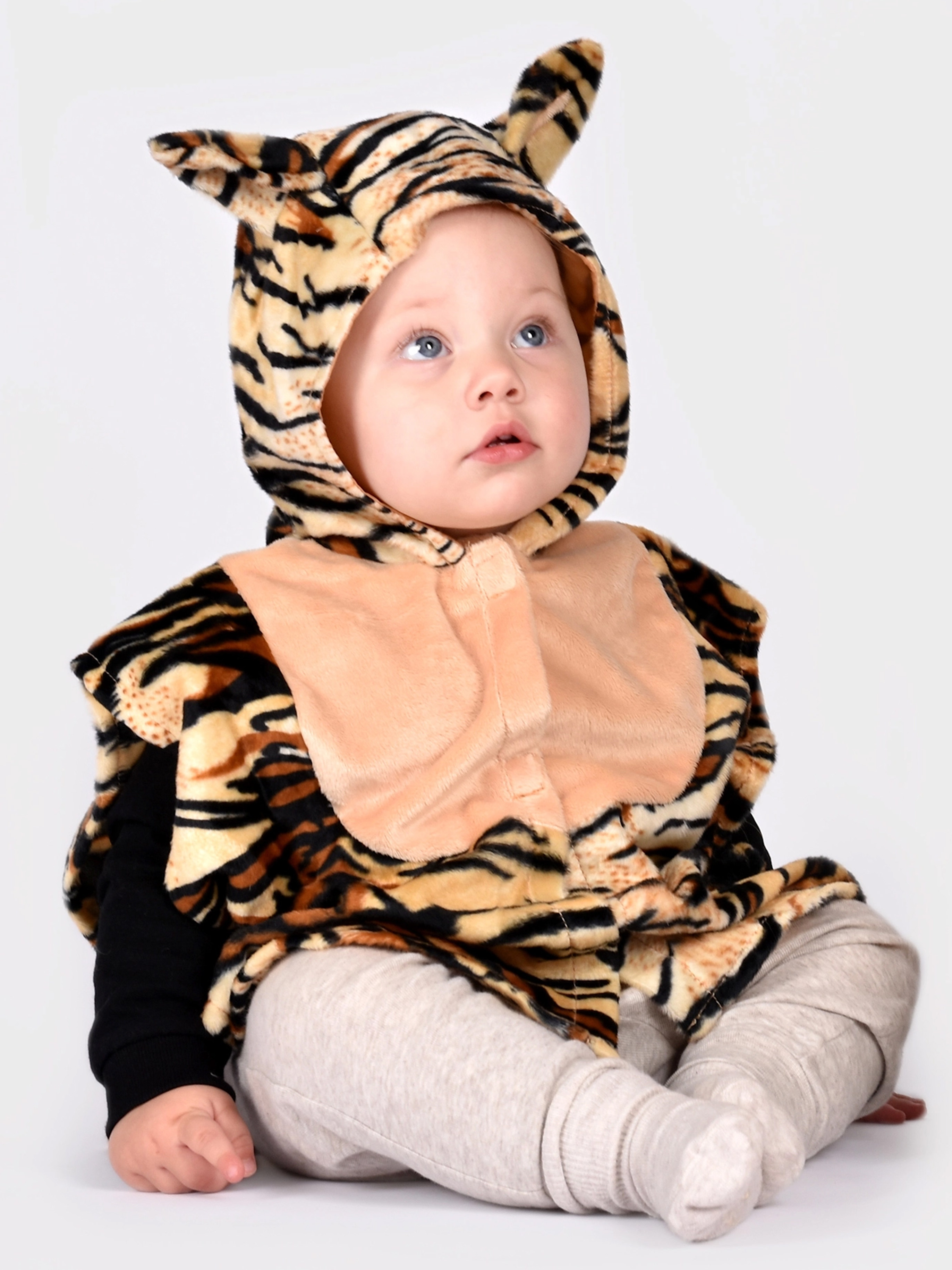 Den Goda Fen Kostume Tiger 86-110 cm, Brun