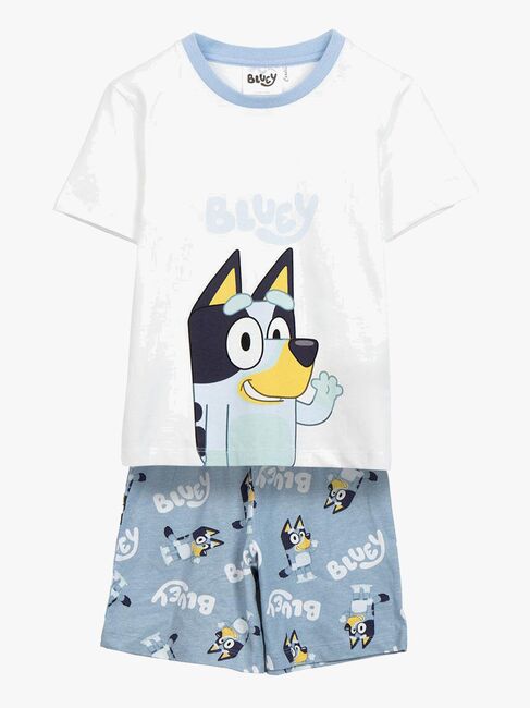 Bluey Pyjamas, Hvid/Blå