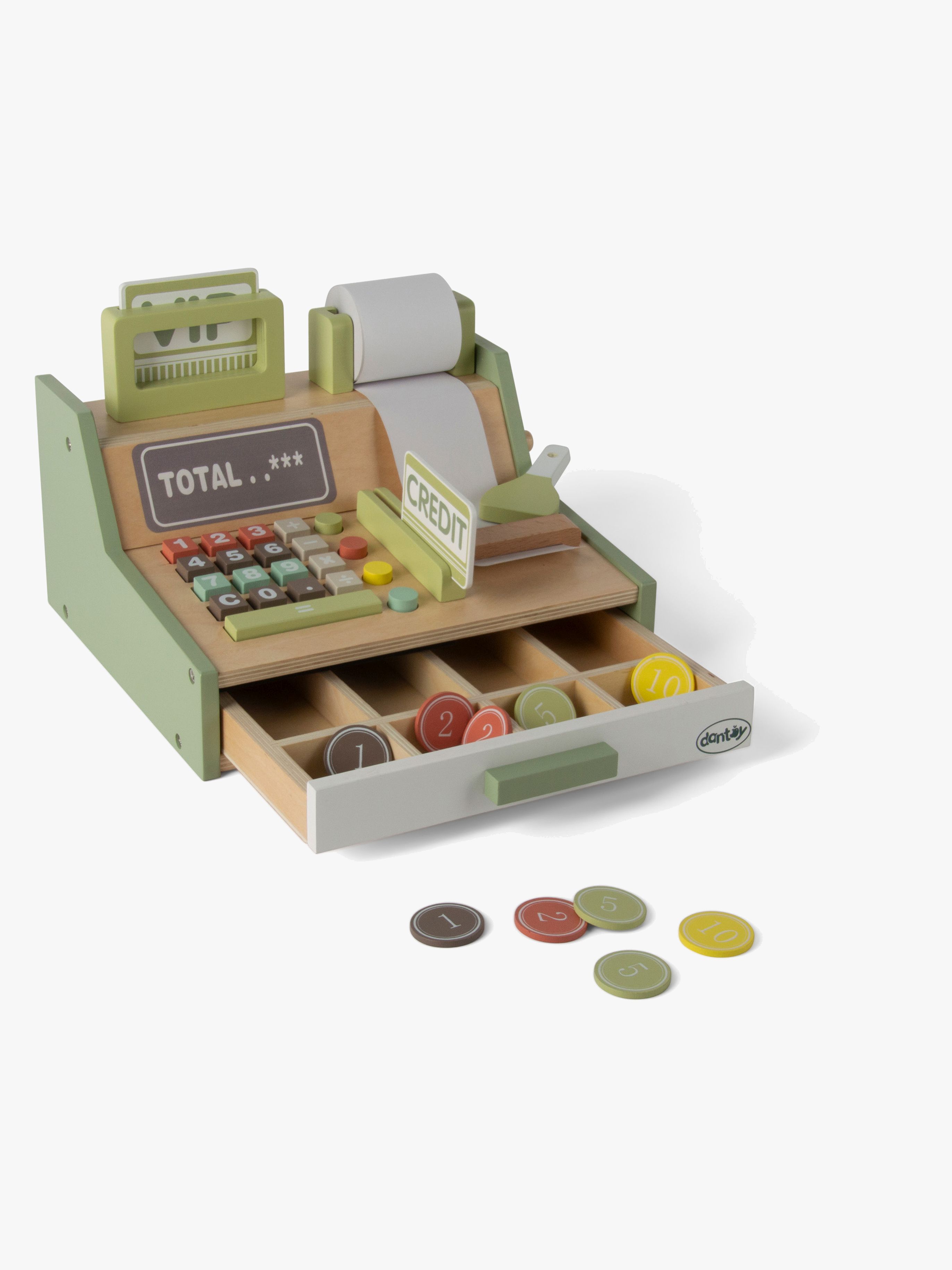 Dantoy Kasseapparat Wooden In Gift Box