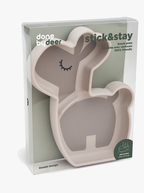 Done By Deer Stick & Stay Silikonetallerken Lalee, Sand