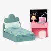 Lundby Teenage Room Set Dukkehustilbehør, Grøn/Lyserød
