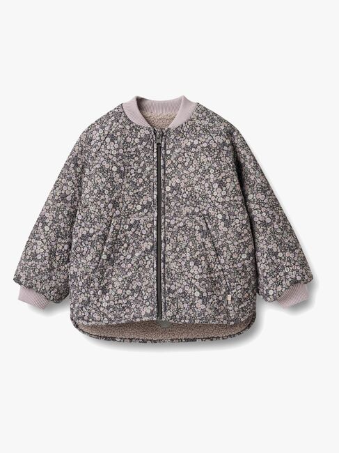 Wheat Lake  Vendbar Termojakke, Black Sea Flowers