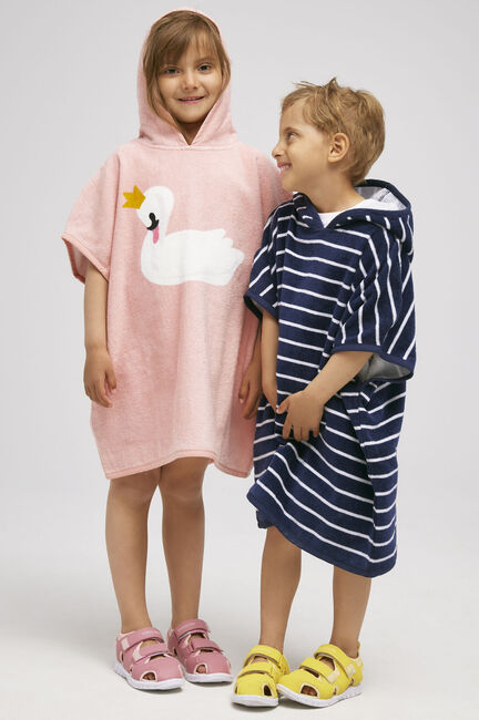 Nordbjørn Skrea Badeponcho, Navy Stripe