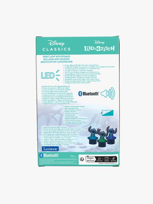 Disney Stitch Bluetooth-højttaler med Natlampe
