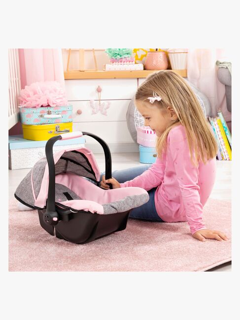 Bayer Design Autostol med Kaleche til Dukke, Grå
