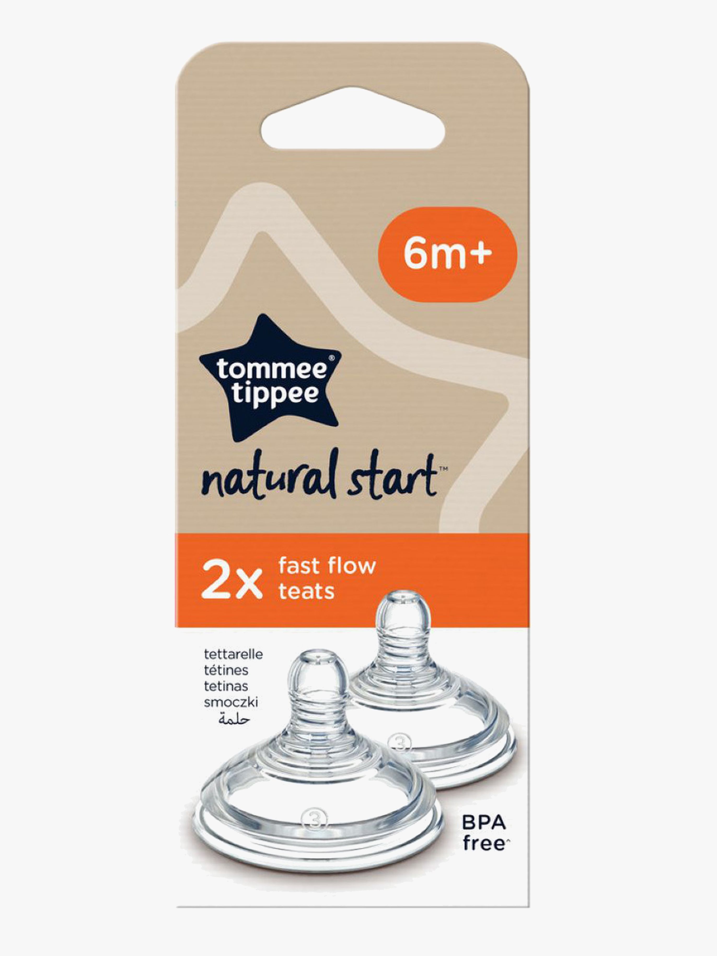 Tommee Tippee Natural Start Fast Flow Sut 2-pak