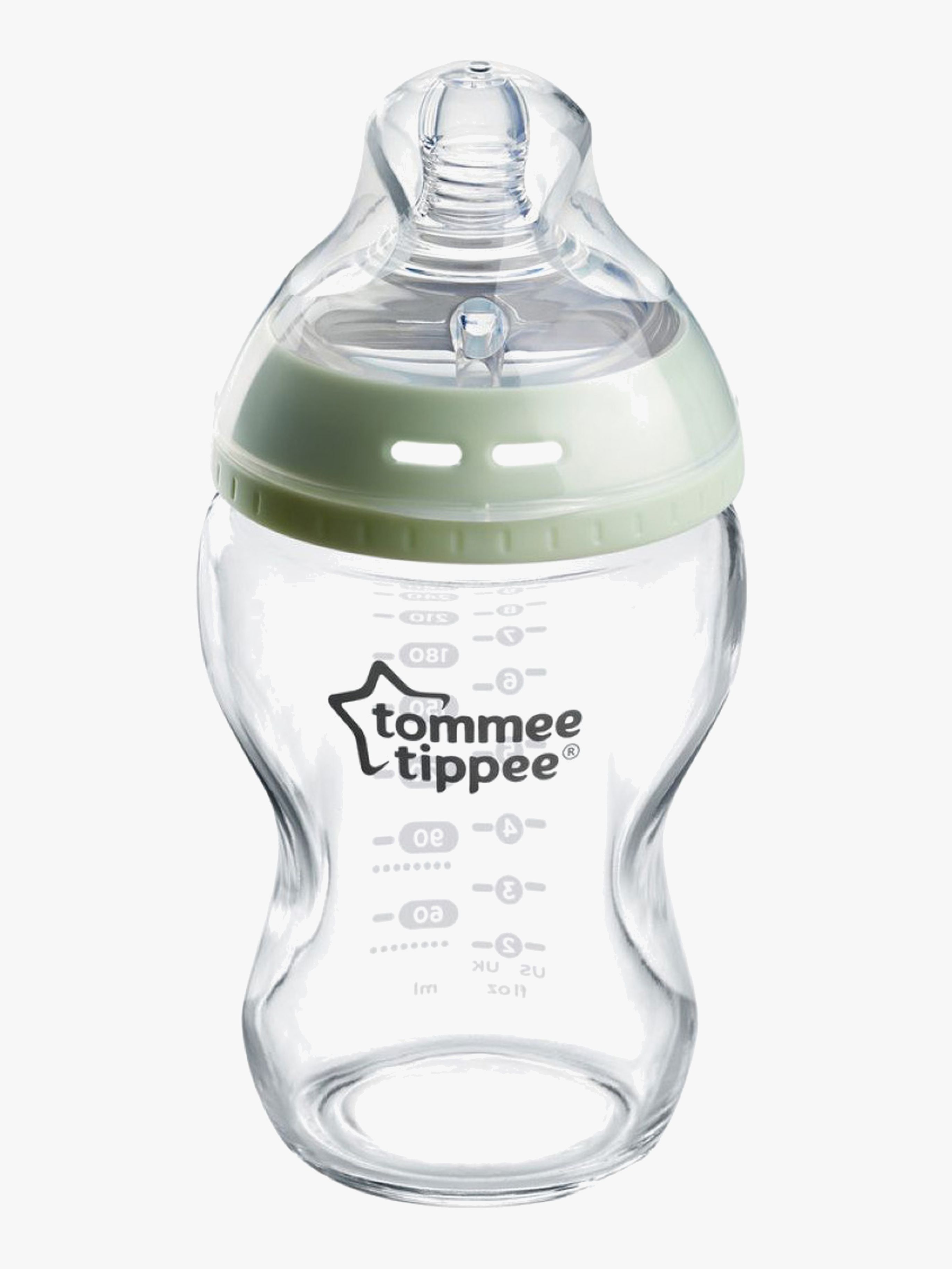 Tommee Tippee Natural Start Sutteflaske 250 ml Glas, Green