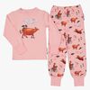 Geggamoja  Todelt Pyjamas Mor Muh og Krage, Pink