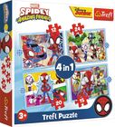 Trefl Disney Marvel Puslespil Spidey and His Amazing Friends 4-in-1