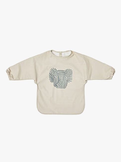 OYOY Erik Elefant  Langærmet Hagesmæk, Beige