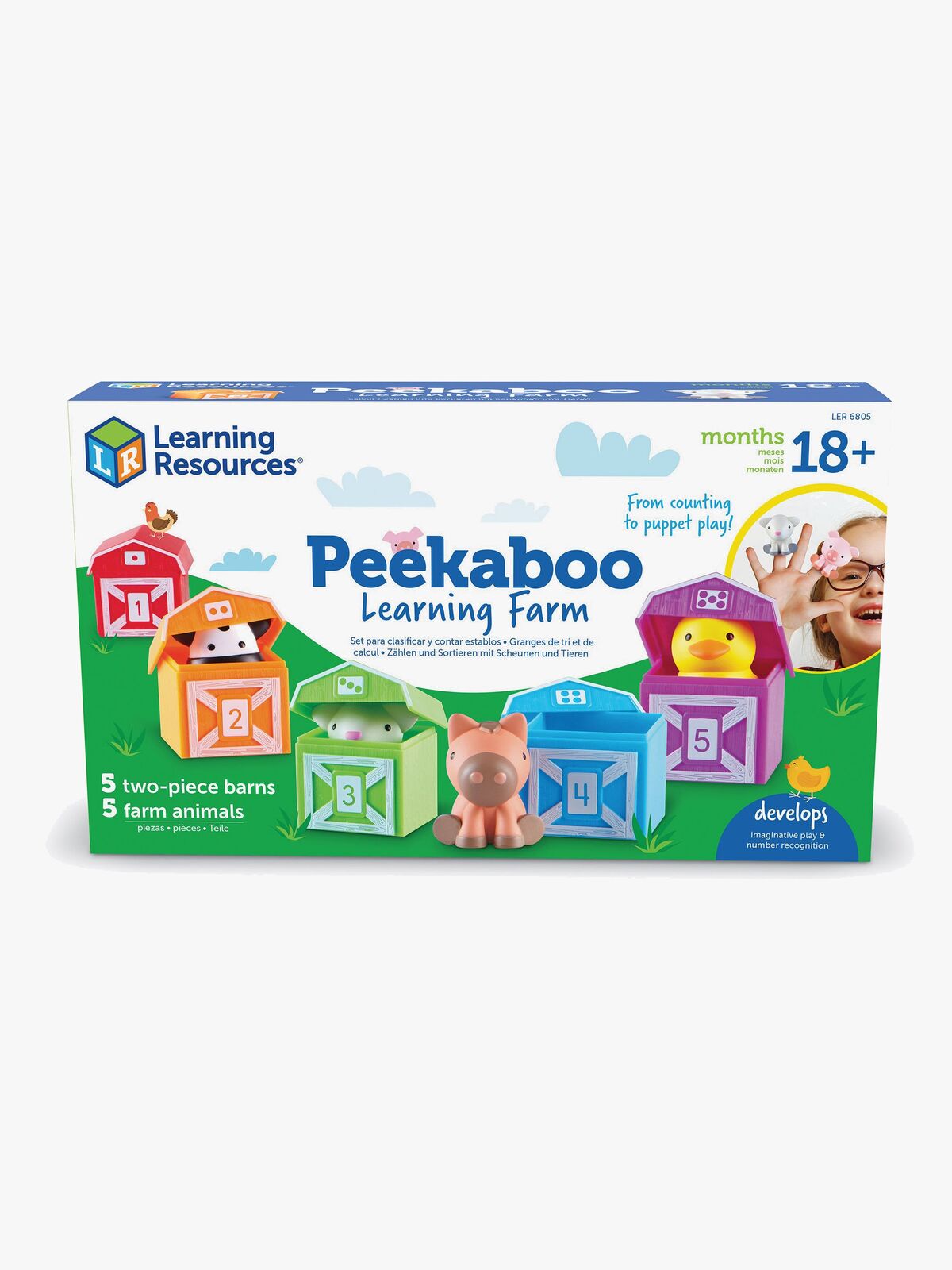 Learning Resources Peekaboo  Pædagogisk Legesæt Bondegård