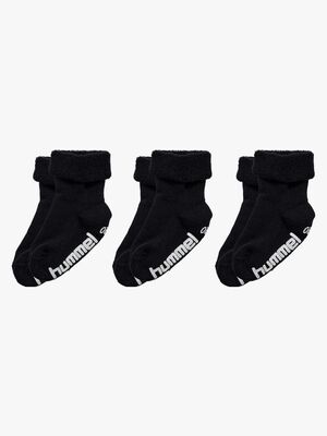 Hummel Mini Anti-Slip Strømper 3-pak, Black