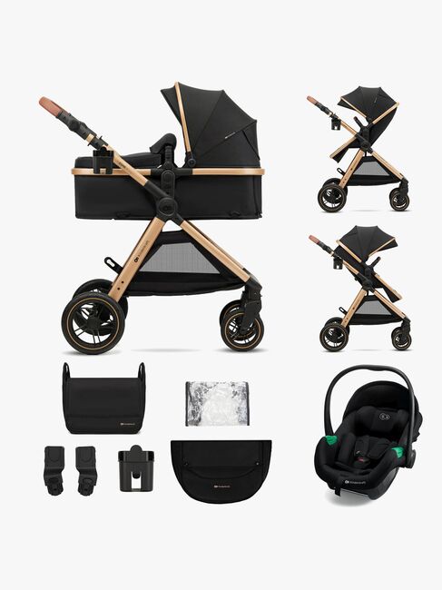 Kinderkraft ESME PRO 3-in-1 Duovogn Travelsystem, Pure Black