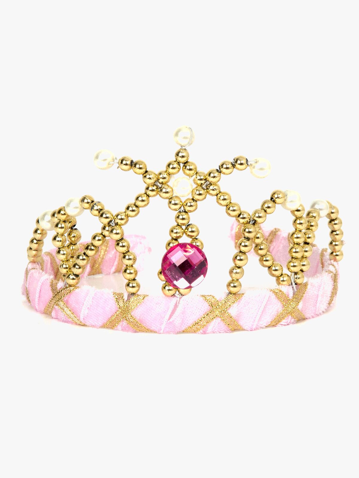 Den Goda Fen Kostume Tiara Velour, Lyserød