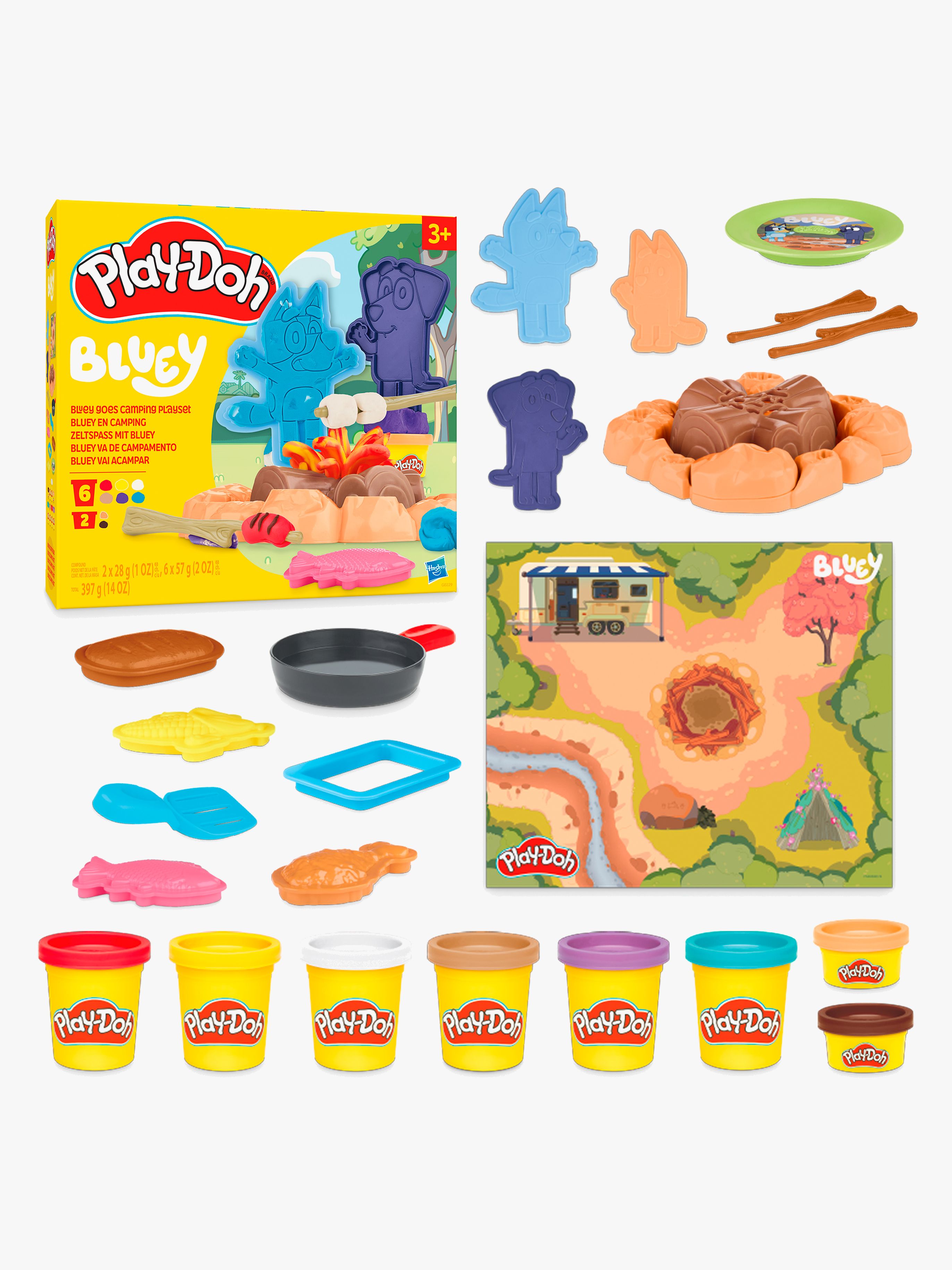 Play-Doh Bluey Modellervoks Bluey Goes Camping
