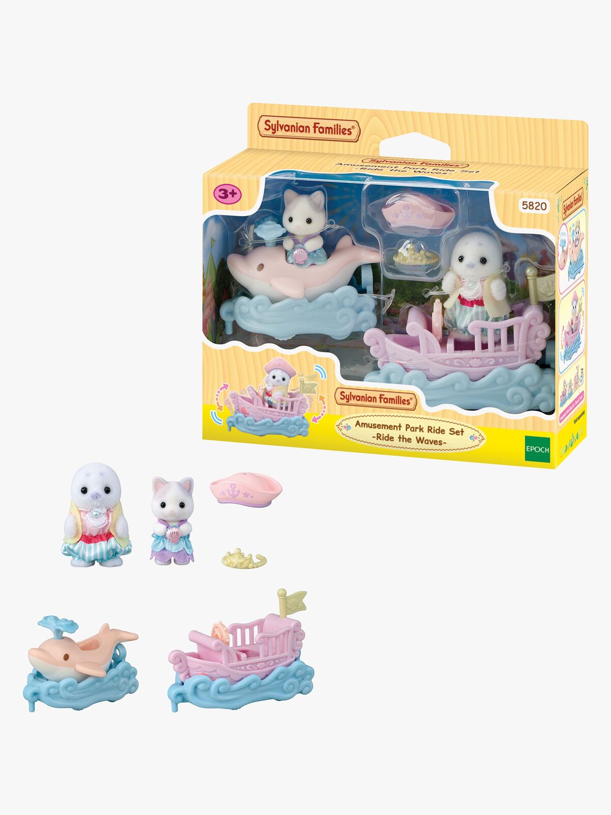 Sylvanian Families Legesæt Forlystelsespark Båd & Vogn