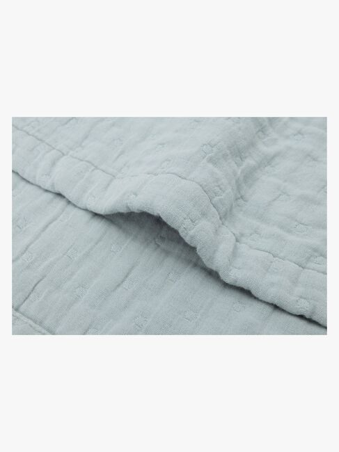 Jollein Tæppe Jaquar Muslin, Sea Green